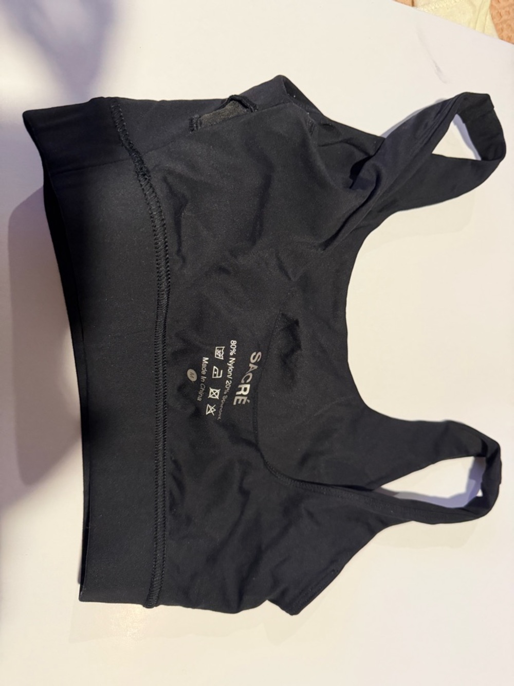 Black Seamless Comfort Sports Bra